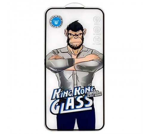 Захисне 2.5D скло King Kong HD для Apple iPhone 17 Pro (6.3") Чорний Захисне 2.5D скло King Kong HD для Apple iPhone 17 Pro (6.3") Чорний