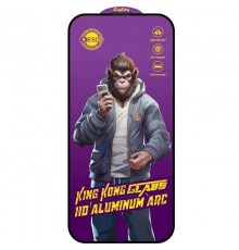 Захисне скло 5D Anti-static Purple (тех.пак) для Apple iPhone 17 (6.3") Чорний