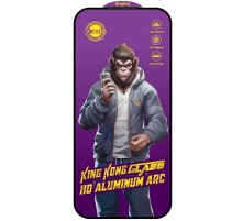 Захисне скло 5D Anti-static Purple (тех.пак) для Apple iPhone 17 Pro Max (6.9") Чорний