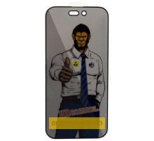 Захисне скло Privacy 5D Anti-Static (тех.пак) для Apple iPhone 17 Pro (6.3") Чорний