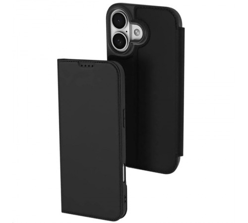 Чохол-книжка Dux Ducis з кишенею для візиток для Apple iPhone 17 (6.3") Чорний