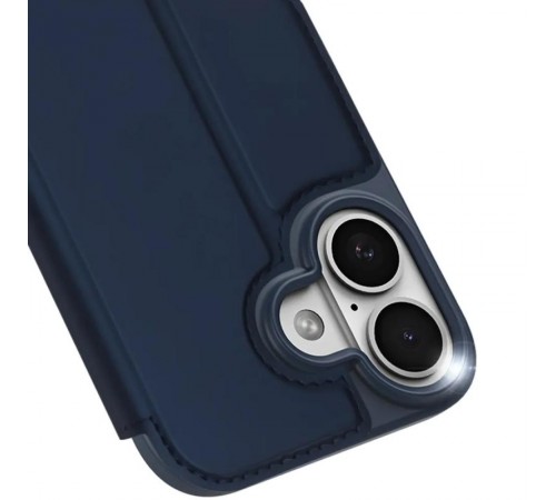 Чохол-книжка Dux Ducis з кишенею для візиток для Apple iPhone 17 (6.3") Синій