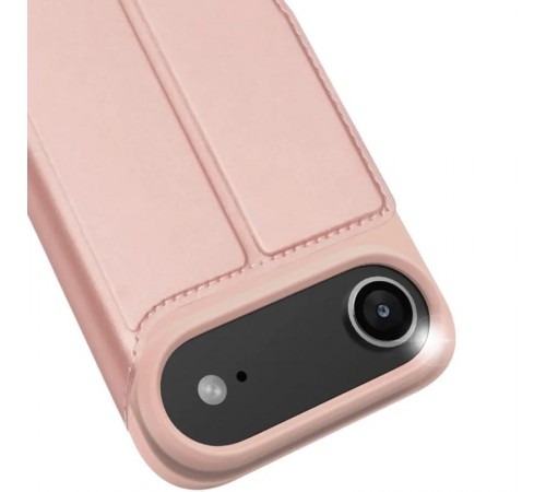 Чохол-книжка Dux Ducis з кишенею для візиток для Apple iPhone 17 Air (6.5") Rose Gold
