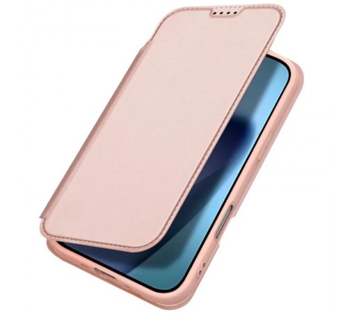 Чохол-книжка Dux Ducis з кишенею для візиток для Apple iPhone 17 Pro (6.3") Rose Gold