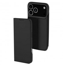Чохол-книжка Dux Ducis з кишенею для візиток для Apple iPhone 17 Pro Max (6.9") Чорний