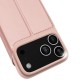 Чохол-книжка Dux Ducis з кишенею для візиток для Apple iPhone 17 Pro Max (6.9") Rose Gold