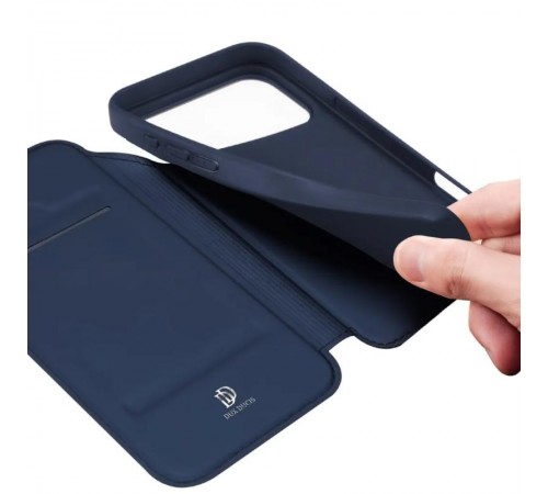 Чохол-книжка Dux Ducis з кишенею для візиток для Apple iPhone 17 Pro Max (6.9") Синій