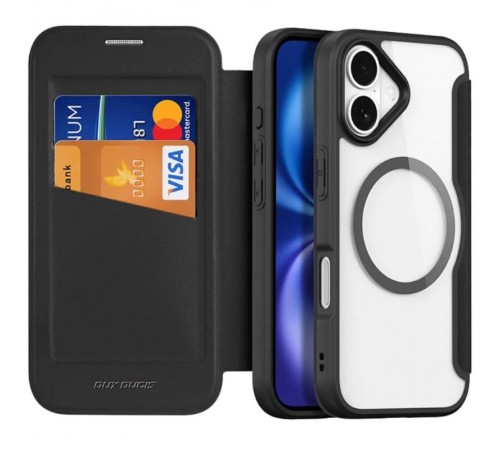 Чохол-книжка Dux Ducis Skin X Pro with MagSafe для Apple iPhone 17 (6.3") Black