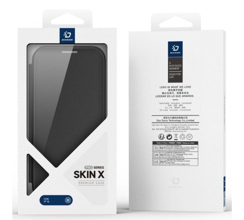 Чохол-книжка Dux Ducis Skin X Pro with MagSafe для Apple iPhone 17 (6.3") Black