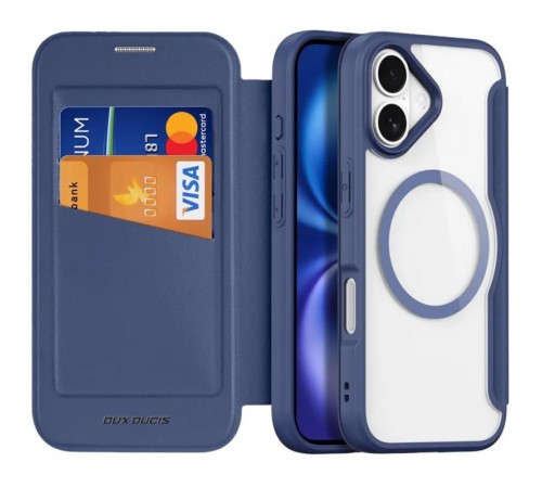 Чохол-книжка Dux Ducis Skin X Pro with MagSafe для Apple iPhone 17 (6.3") Blue