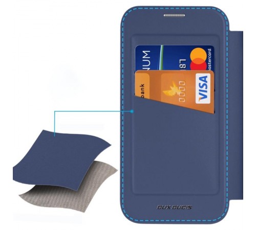 Чохол-книжка Dux Ducis Skin X Pro with MagSafe для Apple iPhone 17 (6.3") Blue