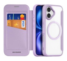 Чохол-книжка Dux Ducis Skin X Pro with MagSafe для Apple iPhone 17 (6.3") Purple Pink