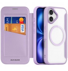 Чохол-книжка Dux Ducis Skin X Pro with MagSafe для Apple iPhone 17 (6.3") Purple Pink