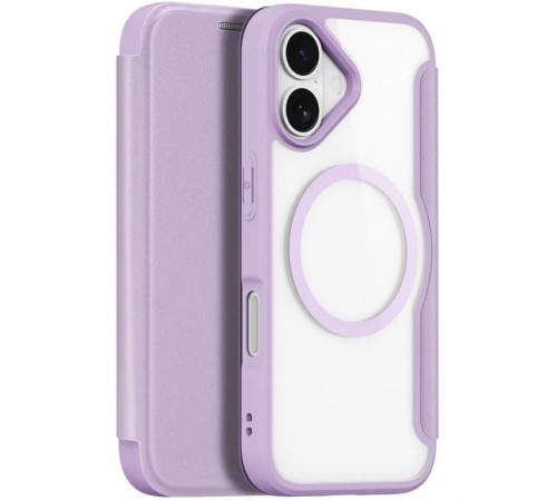 Чохол-книжка Dux Ducis Skin X Pro with MagSafe для Apple iPhone 17 (6.3") Purple Pink Чохол-книжка Dux Ducis Skin X Pro with MagSafe для Apple iPhone 17 (6.3") Purple Pink