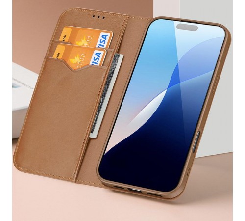 Чохол-книжка Dux Ducis Hivo для Apple iPhone 17 (6.3") Brown Чохол-книжка Dux Ducis Hivo для Apple iPhone 17 (6.3") Brown