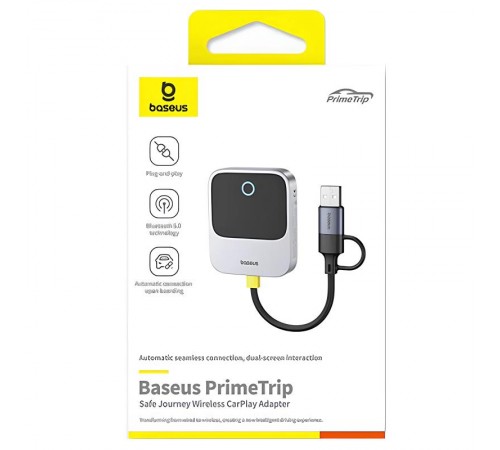 Адаптер Baseus SafeJourney Series OS Wireless CarPlay (C10745100813-00) Space Grey