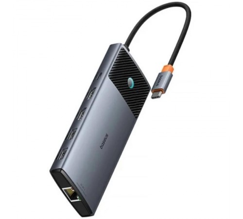 Перехідник HUB Baseus Metal Gleam Series II OS 10in1 (B00061800123-00) Cosmic Black