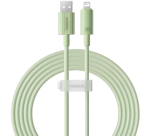 Дата кабель Baseus Habitat Series Fast Charging USB to Lightning 2.4A (2m) (P10360200) Natural Green
