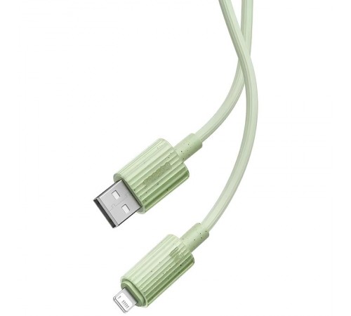 Дата кабель Baseus Habitat Series Fast Charging USB to Lightning 2.4A (2m) (P10360200) Natural Green