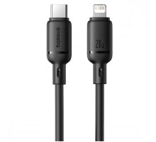 Дата кабель Baseus Silky Series OS Fast Charging Type-C to Lightning 20W (2m) (P10377701) Cluster Black