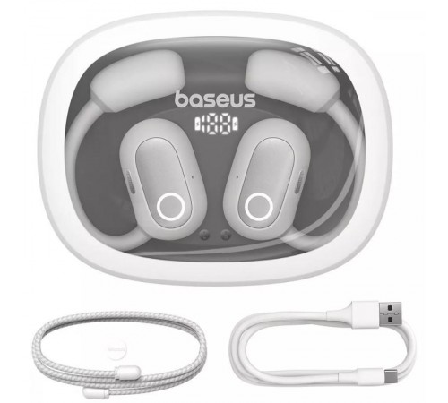 Бездротові TWS навушники Baseus Eli Fit OS Open-Ear (A00073200) Moon White