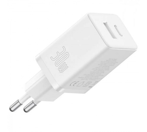 МЗП Baseus Cube Pro Fast Charger PD30W (1USB-A/1C) (P10111404) Moon White