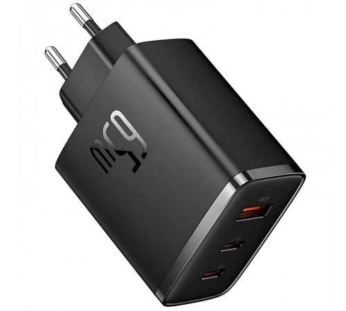 МЗП Baseus Cube Pro Fast Charger PD65W (1USB-A/2C) (P10111404) Cluster Black
