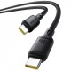 Дата кабель Baseus Silky Series OS Fast Charging Type-C to Type-C 100W (2m) (P10377704) Cluster Black