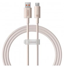 Дата кабель Baseus Habitat Series Fast Charging USB to Type-C 100W (2m) (P1036020) Wheat Pink
