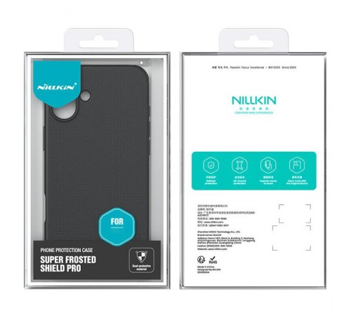 Чохол Nillkin Matte Pro для Apple iPhone 17 (6.3") Чорний / Black Чохол Nillkin Matte Pro для Apple iPhone 17 (6.3") Чорний / Black