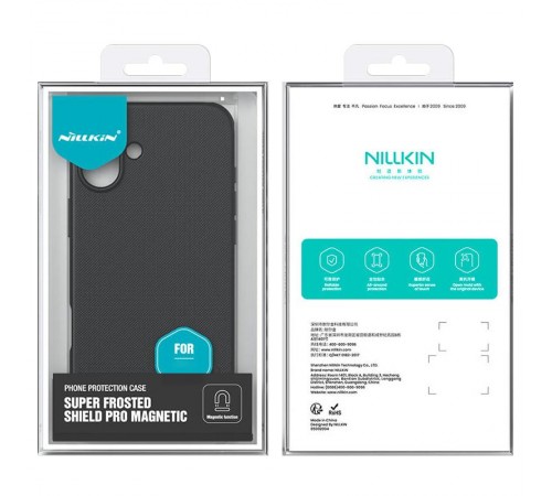 Чохол Nillkin Matte Magnetic Pro для Apple iPhone 17 (6.3") Чорний / Black Чохол Nillkin Matte Magnetic Pro для Apple iPhone 17 (6.3") Чорний / Black