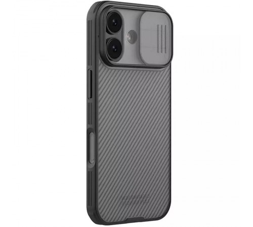 Карбонова накладка Nillkin CamShield Pro для Apple iPhone 17 (6.3") Transparent black Карбонова накладка Nillkin CamShield Pro для Apple iPhone 17 (6.3") Transparent black
