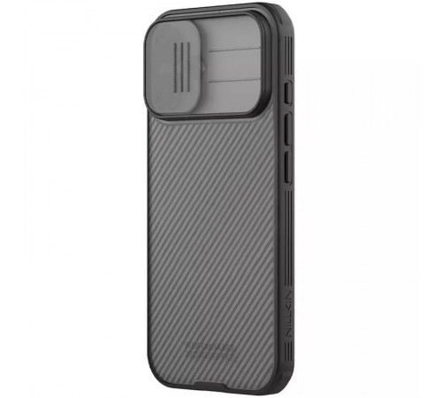 Карбонова накладка Nillkin CamShield Pro для Apple iPhone 17 (6.3") Transparent black Карбонова накладка Nillkin CamShield Pro для Apple iPhone 17 (6.3") Transparent black