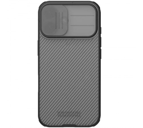 Карбонова накладка Nillkin CamShield Pro для Apple iPhone 17 (6.3") Transparent black Карбонова накладка Nillkin CamShield Pro для Apple iPhone 17 (6.3") Transparent black