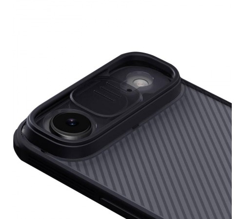 Карбонова накладка Nillkin CamShield Pro для Apple iPhone 17 Air (6.5") Transparent black Карбонова накладка Nillkin CamShield Pro для Apple iPhone 17 Air (6.5") Transparent black