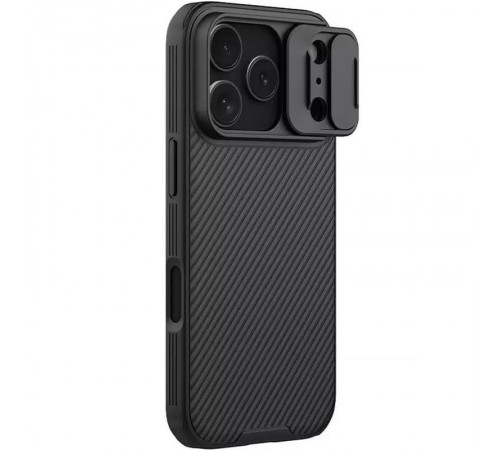 Карбонова накладка Nillkin CamShield Pro для Apple iPhone 17 Pro (6.3") Black Карбонова накладка Nillkin CamShield Pro для Apple iPhone 17 Pro (6.3") Black