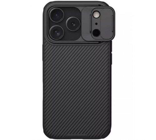 Карбонова накладка Nillkin CamShield Pro для Apple iPhone 17 Pro (6.3") Black Карбонова накладка Nillkin CamShield Pro для Apple iPhone 17 Pro (6.3") Black
