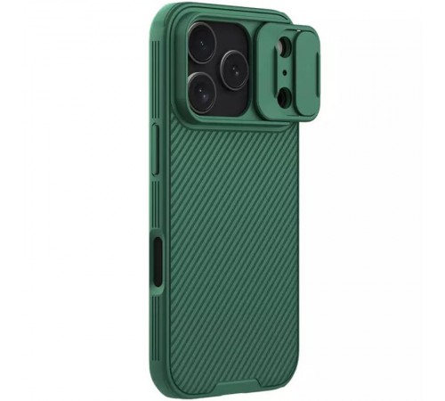 Карбонова накладка Nillkin CamShield Pro для Apple iPhone 17 Pro (6.3") Deep Green Карбонова накладка Nillkin CamShield Pro для Apple iPhone 17 Pro (6.3") Deep Green