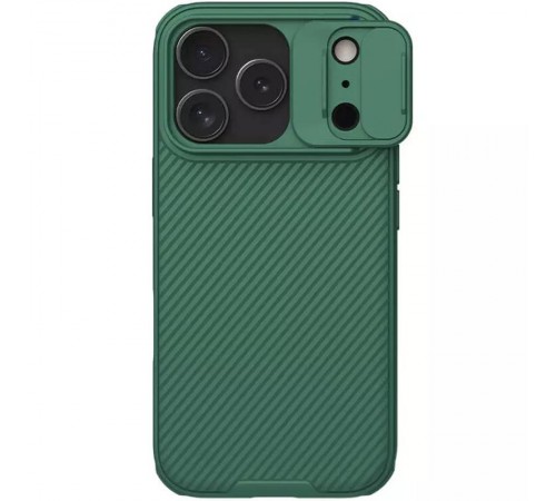 Карбонова накладка Nillkin CamShield Pro для Apple iPhone 17 Pro (6.3") Deep Green Карбонова накладка Nillkin CamShield Pro для Apple iPhone 17 Pro (6.3") Deep Green