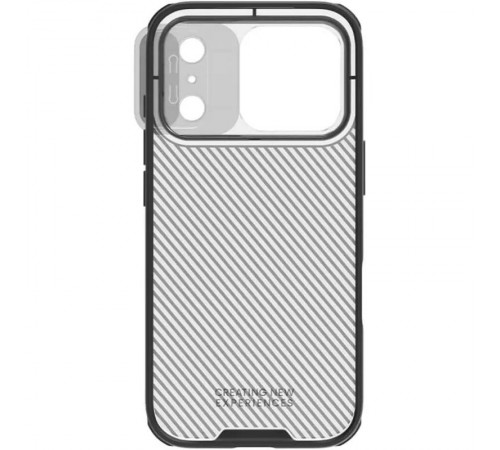 Карбонова накладка Nillkin CamShield Pro для Apple iPhone 17 Pro (6.3") Transparent black Карбонова накладка Nillkin CamShield Pro для Apple iPhone 17 Pro (6.3") Transparent black