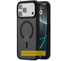 TPU+PC чохол Metal Buttons with MagSafe Colorful для Apple iPhone 17 (6.3") Чорний / Black