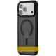 TPU+PC чохол Metal Buttons with MagSafe Colorful для Apple iPhone 17 (6.3") Чорний / Black