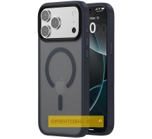 TPU+PC чохол Metal Buttons with MagSafe Colorful для Apple iPhone 17 (6.3") Синій / Navy Blue