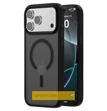 TPU+PC чохол Metal Buttons with MagSafe Colorful для Apple iPhone 17 Air (6.5") Чорний / Black