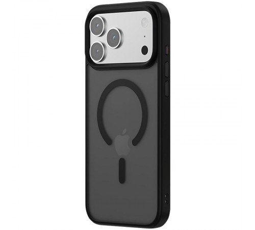 TPU+PC чохол Metal Buttons with MagSafe Colorful для Apple iPhone 17 Pro Max (6.9") Чорний / Black