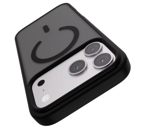 TPU+PC чохол Metal Buttons with MagSafe Colorful для Apple iPhone 17 Pro Max (6.9") Чорний / Black