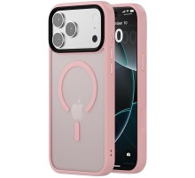 TPU+PC чохол Metal Buttons with MagSafe Colorful для Apple iPhone 17 Pro Max (6.9") Рожевий / Pink