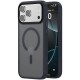 TPU+PC чохол Metal Buttons with MagSafe Colorful для Apple iPhone 17 Pro Max (6.9") Синій / Navy Blue