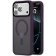 TPU+PC чохол Metal Buttons with MagSafe Colorful для Apple iPhone 17 Pro Max (6.9") Темно-фіолетовий / Dark Purple