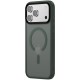 TPU+PC чохол Metal Buttons with MagSafe Colorful для Apple iPhone 17 Pro Max (6.9") Зелений / Dark Green
